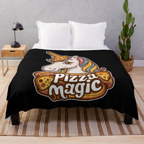 Item preview, Pizza Magic Kawaii Unicorn T-Shirt designed and sold by Witty Shirts.