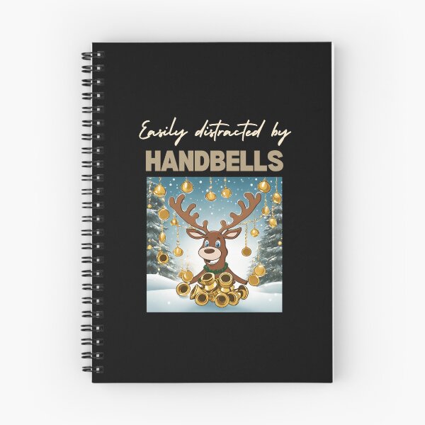 Item preview, Easily distracted by handbells Reindeer  designed and sold by sydney-syder.