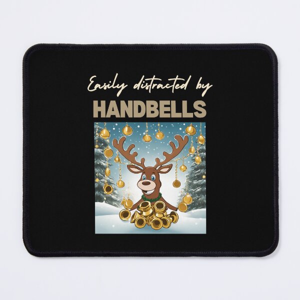 Item preview, Easily distracted by handbells Reindeer  designed and sold by sydney-syder.