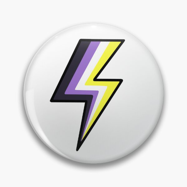 Item preview, nonbinary lightning designed and sold by mxwormie.