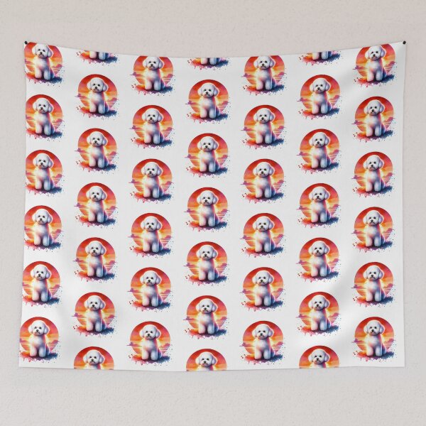 Item preview, Bichon Frise Sunset designed and sold by TheAnimalZ00.