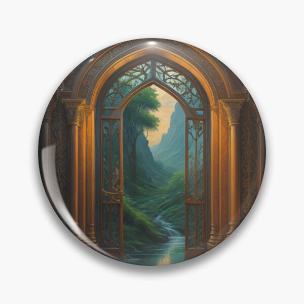 Item preview, Enchanting Portal Wrought Iron Gates To A Magical Realm designed and sold by EnchantedVista.