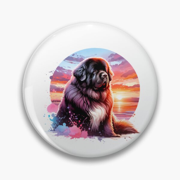 Item preview, Newfoundland Dog Sunset designed and sold by TheAnimalZ00.