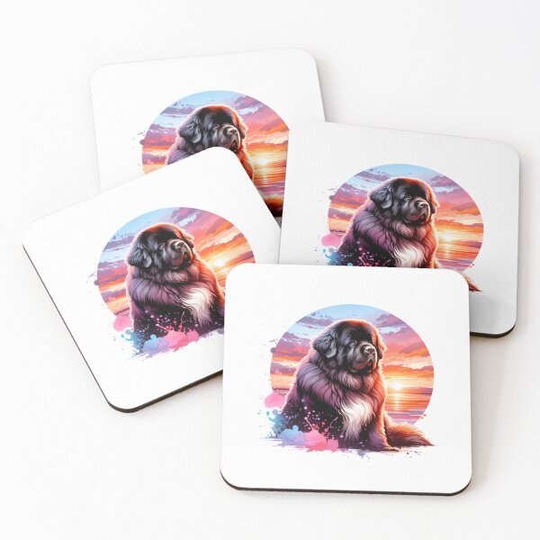 Item preview, Newfoundland Dog Sunset designed and sold by TheAnimalZ00.