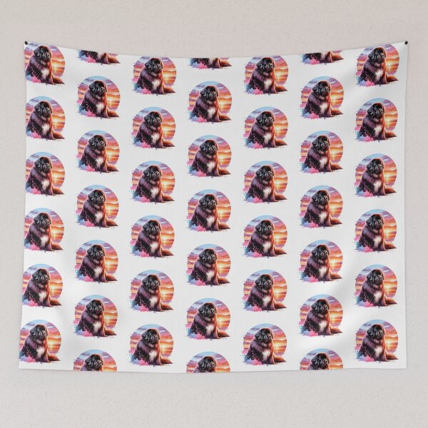 Item preview, Newfoundland Dog Sunset designed and sold by TheAnimalZ00.
