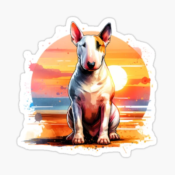Item preview, Bull Terrier Sunset designed and sold by TheAnimalZ00.