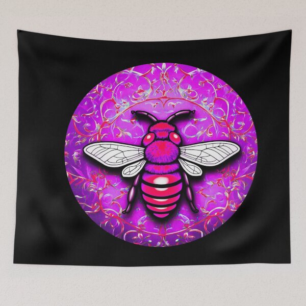 Item preview, Pink Magical Honey Moon Bee designed and sold by SassyArtistry.