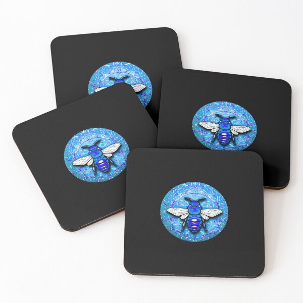 Item preview, Blue Magical Honey Moon Bee designed and sold by SassyArtistry.