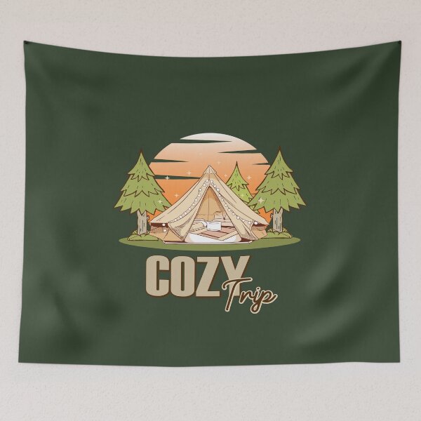 Item preview, Cozy trip Camping Club Green Therapy designed and sold by onzpacesdesign.