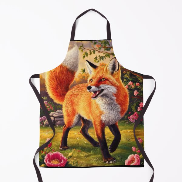 Item preview, Fox Portrait. Spring fox, floral fox, fox painting, Raphael style designed and sold by FoxVibes.