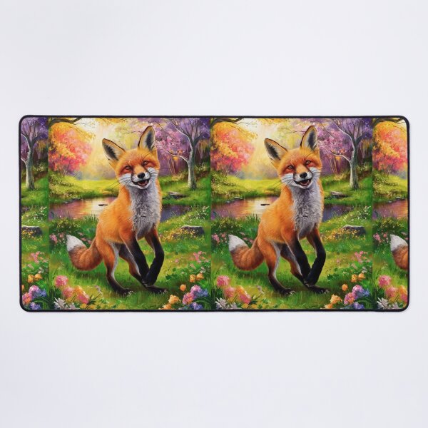 Item preview, Fox Portrait. Spring fox, floral fox, fox painting, Raphael style designed and sold by FoxVibes.