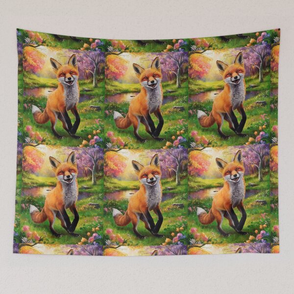 Artikelvorschau, Fuchs-Portrait. Frühlingsfuchs, Blumenfuchs, Fuchsmalerei, Raphael-Stil entworfen und verkauft von FoxVibes.