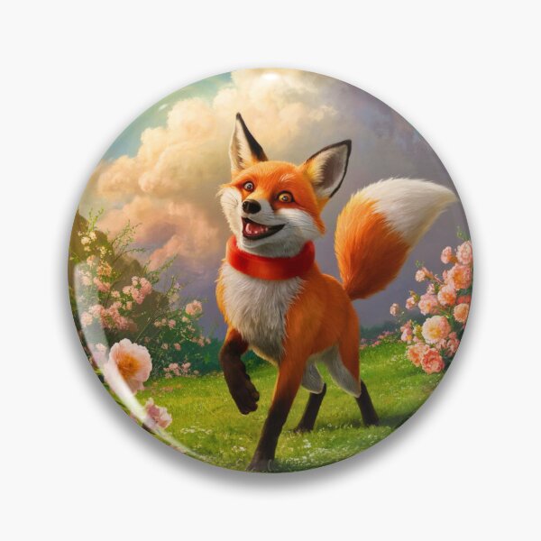 Artikelvorschau, Fuchs-Portrait. Frühlingsfuchs, Blumenfuchs, Fuchsmalerei, Raphael-Stil entworfen und verkauft von FoxVibes.