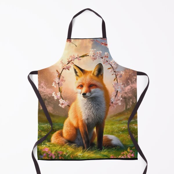 Item preview, Fox Portrait. Spring fox, floral fox, fox painting, Raphael style designed and sold by FoxVibes.