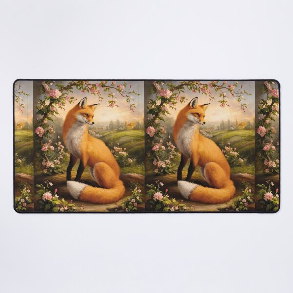 Item preview, Fox Portrait. Spring fox, floral fox, fox painting, Raphael style designed and sold by FoxVibes.