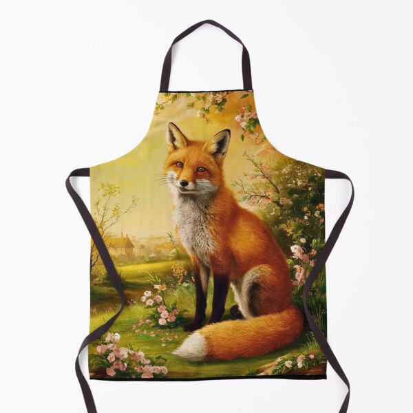 Item preview, Fox Portrait. Spring fox, floral fox, fox painting, Raphael style designed and sold by FoxVibes.