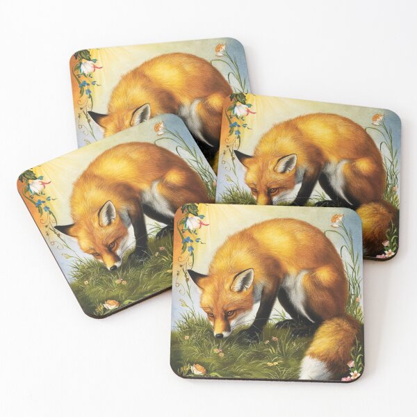 Item preview, Fox Portrait. Spring fox, floral fox, fox painting, Raphael style designed and sold by FoxVibes.
