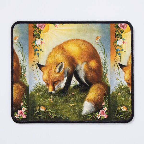 Item preview, Fox Portrait. Spring fox, floral fox, fox painting, Raphael style designed and sold by FoxVibes.