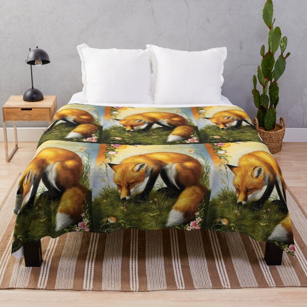 Item preview, Fox Portrait. Spring fox, floral fox, fox painting, Raphael style designed and sold by FoxVibes.