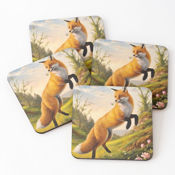 Artikelvorschau, Fuchs-Portrait. Frühlingsfuchs, Blumenfuchs, Fuchsmalerei, Raphael-Stil entworfen und verkauft von FoxVibes.