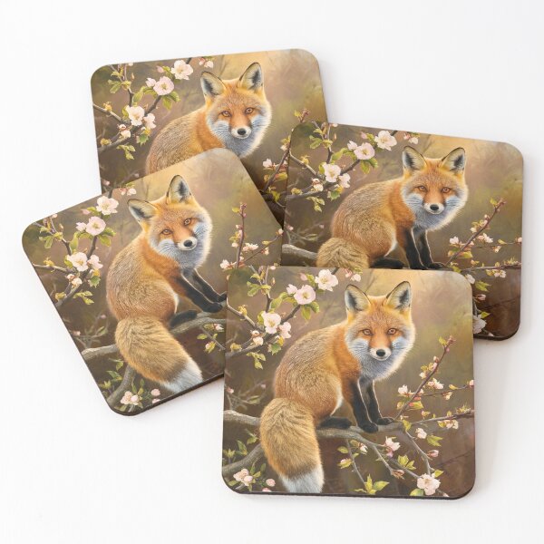 Artikelvorschau, Fuchs-Portrait. Frühlingsfuchs, Blumenfuchs, Fuchsmalerei, Raphael-Stil entworfen und verkauft von FoxVibes.