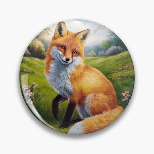 Artikelvorschau, Fuchs-Portrait. Frühlingsfuchs, Blumenfuchs, Fuchsmalerei, Raphael-Stil entworfen und verkauft von FoxVibes.
