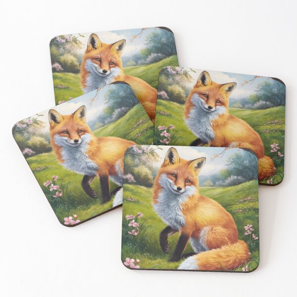 Artikelvorschau, Fuchs-Portrait. Frühlingsfuchs, Blumenfuchs, Fuchsmalerei, Raphael-Stil entworfen und verkauft von FoxVibes.