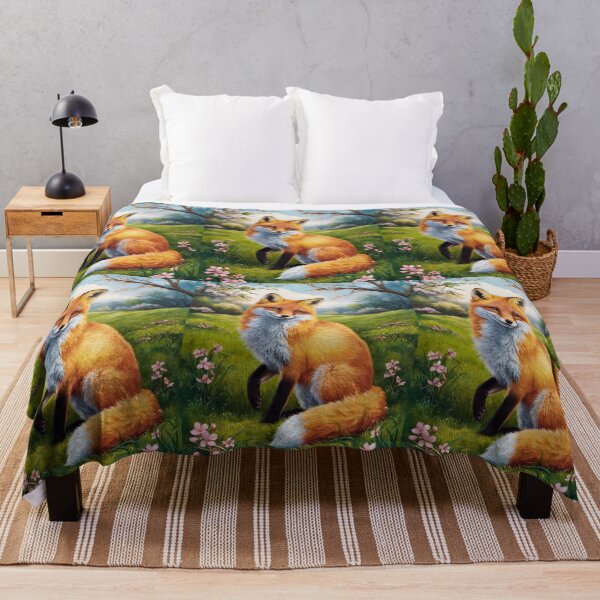 Artikelvorschau, Fuchs-Portrait. Frühlingsfuchs, Blumenfuchs, Fuchsmalerei, Raphael-Stil entworfen und verkauft von FoxVibes.