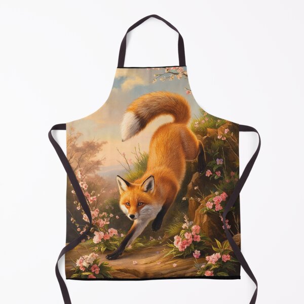 Item preview, Fox Portrait. Spring fox, floral fox, fox painting, Raphael style designed and sold by FoxVibes.
