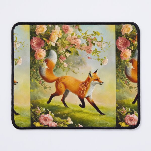 Item preview, Fox Portrait. Spring fox, floral fox, fox painting, Raphael style designed and sold by FoxVibes.