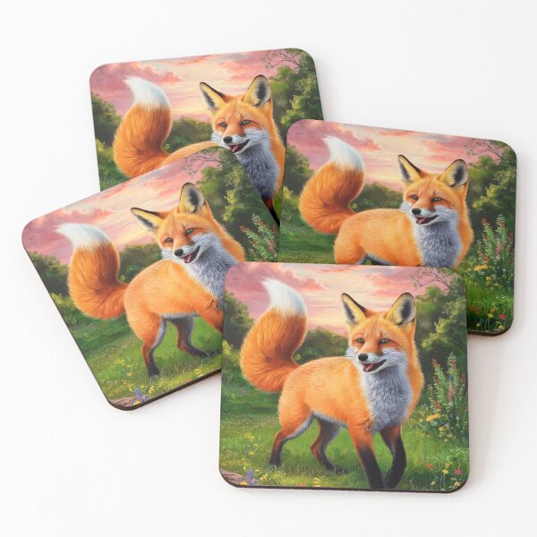 Artikelvorschau, Fuchs-Portrait. Frühlingsfuchs, Blumenfuchs, Fuchsmalerei, Raphael-Stil entworfen und verkauft von FoxVibes.