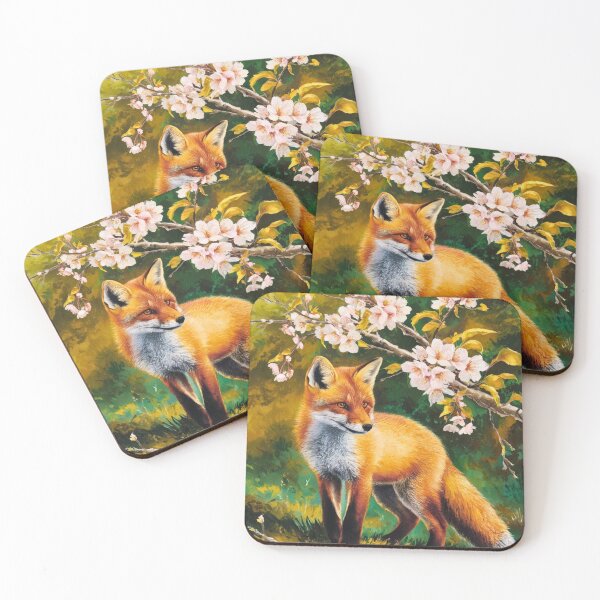 Artikelvorschau, Fuchs-Portrait. Frühlingsfuchs, Blumenfuchs, Fuchsmalerei, Raphael-Stil entworfen und verkauft von FoxVibes.