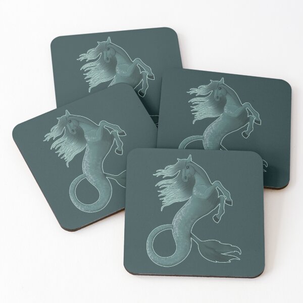 Item preview, Teal Hippocampus Sea Horse designed and sold by DappledMoon.
