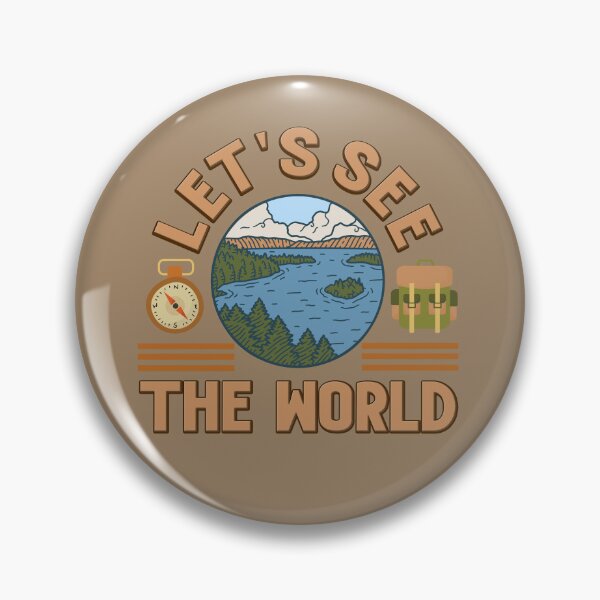 Item preview, Let's see the world Camping Club Green Therapy designed and sold by onzpacesdesign.