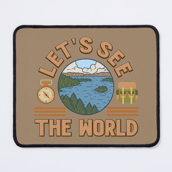 Item preview, Let's see the world Camping Club Green Therapy designed and sold by onzpacesdesign.
