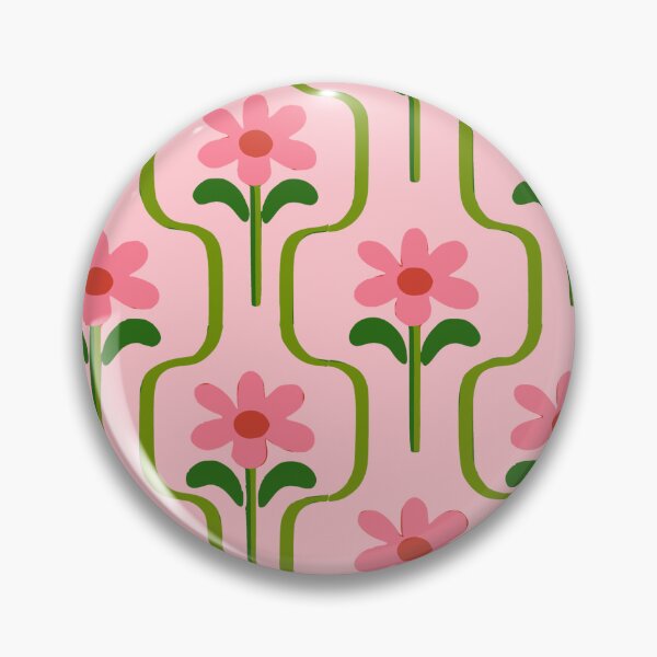 Item preview, Good Vibes Pink Daisy Pattern designed and sold by Corinne Alexa Jackson.