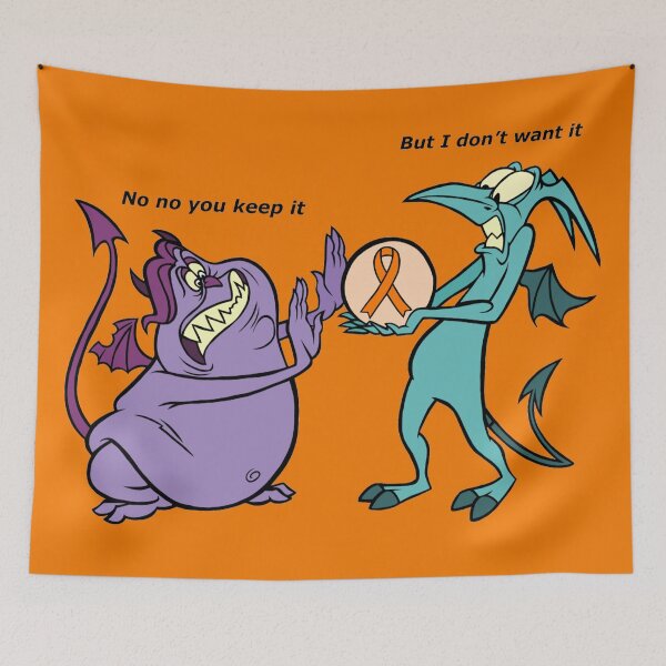 Item preview, Demon conversation “no no you keep it” “But I don’t want it” (Orange) designed and sold by CaitlynConnor.