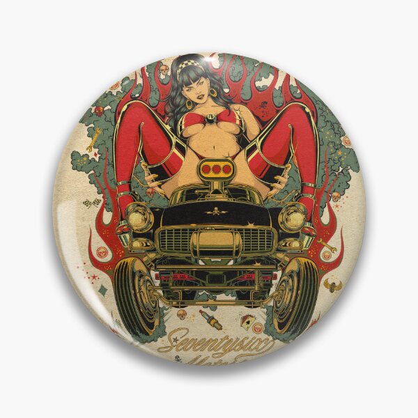 Item preview, Hot Rod Girl Print designed and sold by 76-Motors.