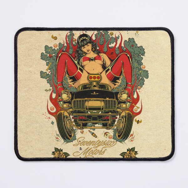 Item preview, Hot Rod Girl Print designed and sold by 76-Motors.