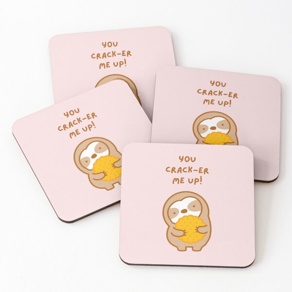 Item preview, You Crack Me Up Cheese Cracker Sandwich Sloth  designed and sold by theslothinme.
