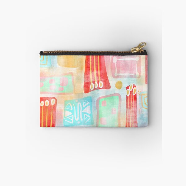 Item preview, VÄRISATU Vivid Pastel Red and Turquoise Hues designed and sold by LuovaSieluART.