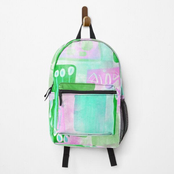 Item preview, VÄRISATU Vivid Pastel Green and Pink Hues designed and sold by LuovaSieluART.