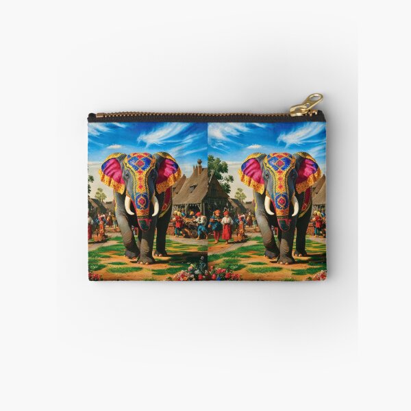 Item preview, Elephant Portrait. Fantasy elephant, Elephant painting, wild elephant, vintage elephant, Pieter Bruegel the Elder style designed and sold by ElephantVibes.