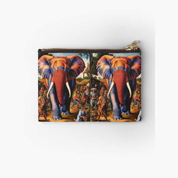 Item preview, Elephant Portrait. Fantasy elephant, Elephant painting, wild elephant, vintage elephant, Pieter Bruegel the Elder style designed and sold by ElephantVibes.