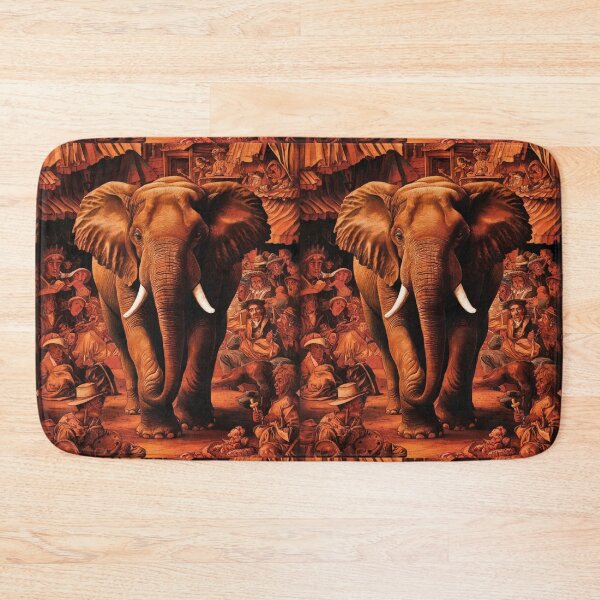 Item preview, Elephant Portrait. Fantasy elephant, Elephant painting, wild elephant, vintage elephant, Pieter Bruegel the Elder style designed and sold by ElephantVibes.