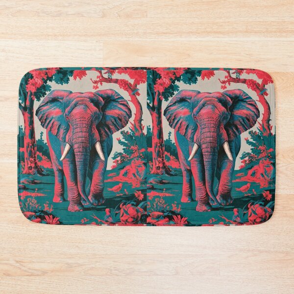Item preview, Elephant Portrait. Fantasy elephant, Elephant painting, wild elephant, vintage elephant, Pieter Bruegel the Elder style designed and sold by ElephantVibes.