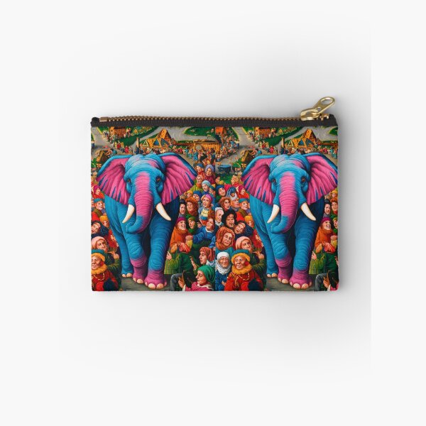 Item preview, Elephant Portrait. Fantasy elephant, Elephant painting, wild elephant, vintage elephant, Pieter Bruegel the Elder style designed and sold by ElephantVibes.