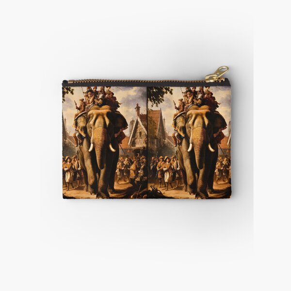 Item preview, Elephant Portrait. Fantasy elephant, Elephant painting, wild elephant, vintage elephant, Pieter Bruegel the Elder style designed and sold by ElephantVibes.