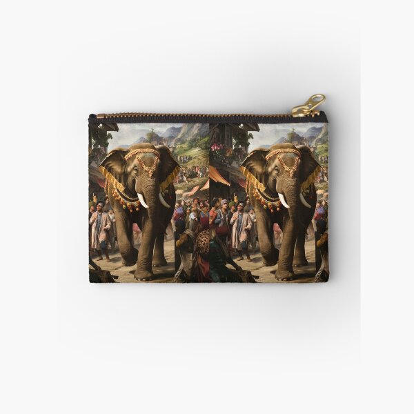 Item preview, Elephant Portrait. Fantasy elephant, Elephant painting, wild elephant, vintage elephant, Pieter Bruegel the Elder style designed and sold by ElephantVibes.