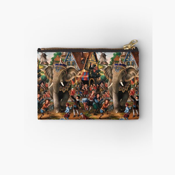 Item preview, Elephant Portrait. Fantasy elephant, Elephant painting, wild elephant, vintage elephant, Pieter Bruegel the Elder style designed and sold by ElephantVibes.
